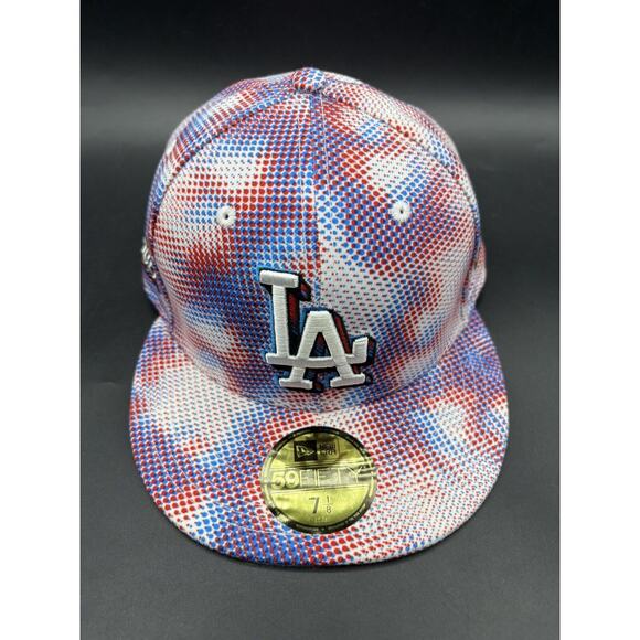 Los Angeles Dodgers 3D Comics New Era 59Fifty Fitted Multi-Color Cap Hat 7 1/8 - Picture 1 of 8